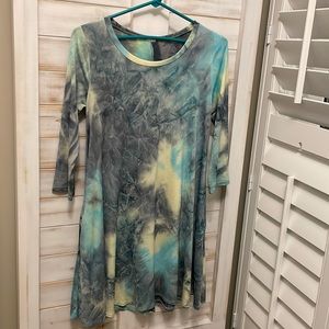 Soft jersey tye-dye tunic in size small - tags cut out.